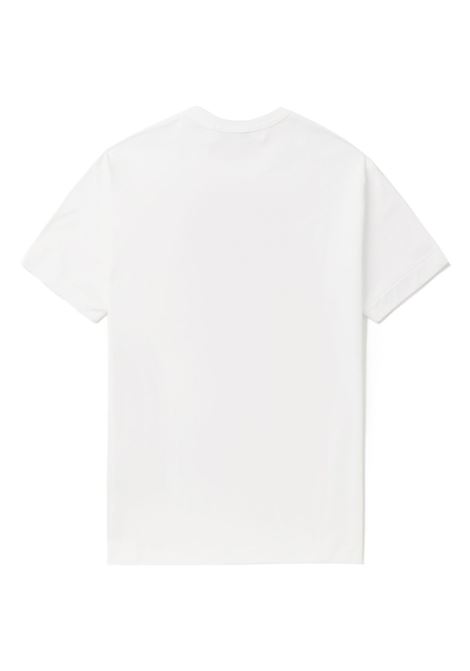 red emblem knit t-shirt unisex white COMME DES GARÇONS PLAY | AX-T026-0511